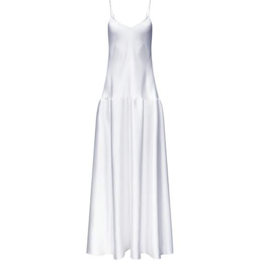 FFORME abito lungo layla con scollo a v - bianco