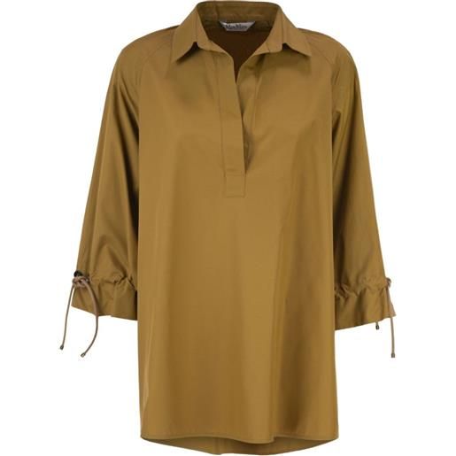 Max Mara blusa in cotone - marrone
