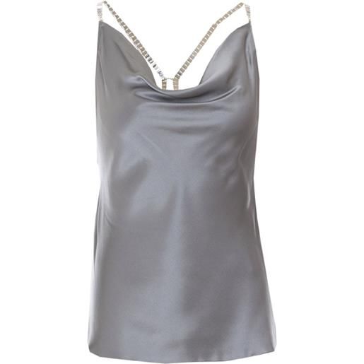 Patrizia Pepe top con decorazione - grigio