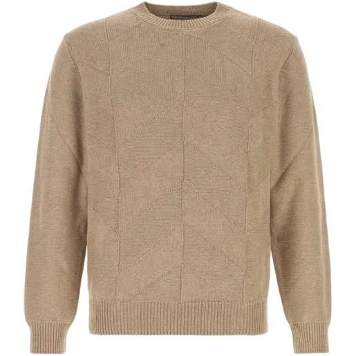 Canali maglione girocollo - toni neutri
