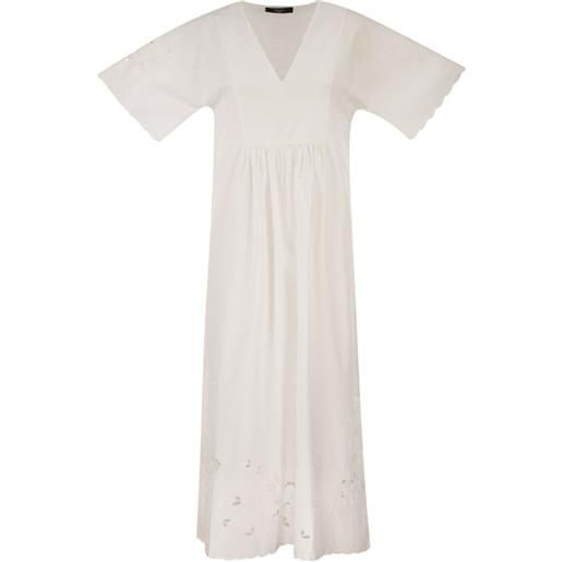 Weekend Max Mara abito con scollo a v - bianco