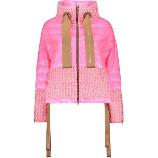 Herno giacca con zip a collo alto - rosa