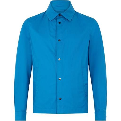Herno giacca-camicia con bottoni - blu