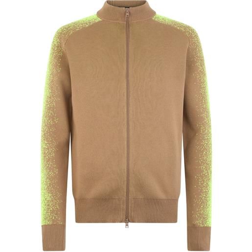 Herno cardigan con zip - toni neutri