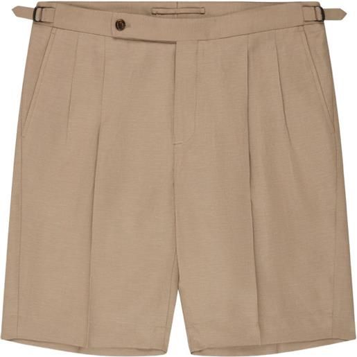 slowear shorts con vita elasticizzata e pieghe - toni neutri