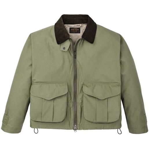Filson giacca oversize con zip - verde