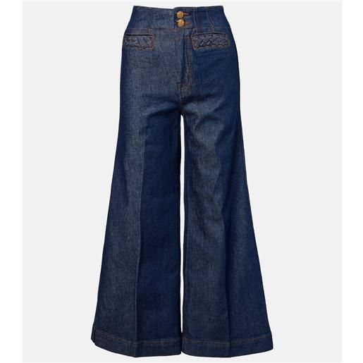 Zimmermann jeans flared awaken a vita alta