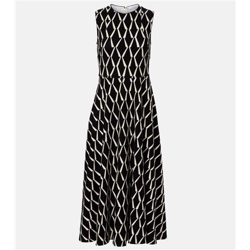 Max Mara abito midi lampara in misto cotone