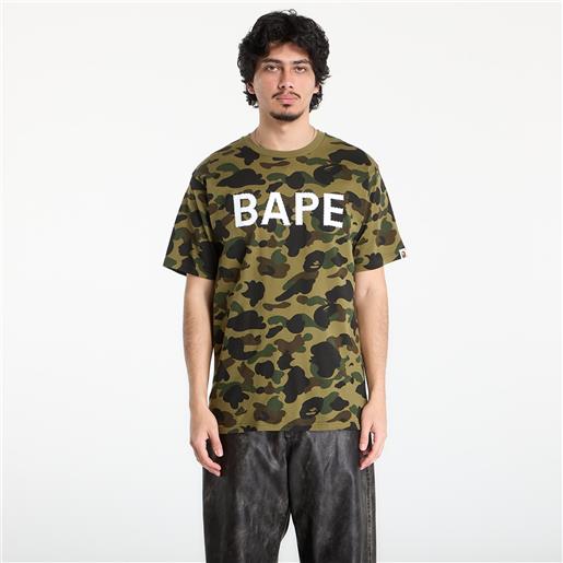 A BATHING APE magietta A BATHING APE 1st camo bape rhinestone tee unisex green