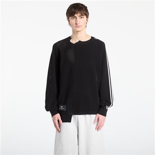 Y-3 felpa Y-3 logo knit sweatshirt black/ rayon