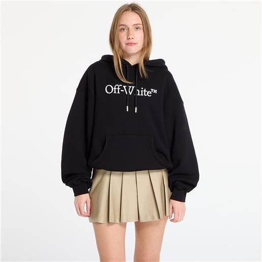 Off-White felpa Off-White big logo bookkish over hoodie black/ white