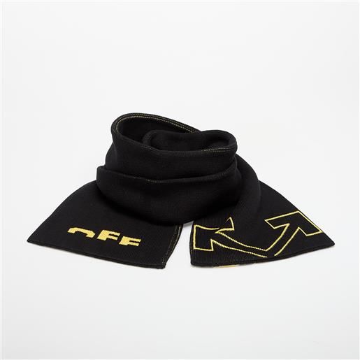 OFF-WHITE KIDS sciarpa OFF-WHITE KIDS type logo scarf black/ yellow