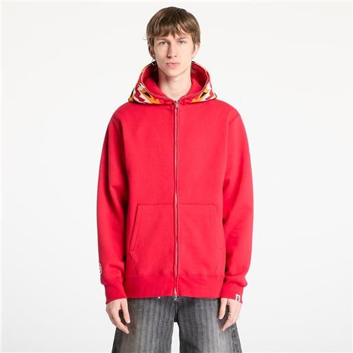 A BATHING APE felpa A BATHING APE tiger full zip hoodie unisex red