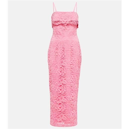 Rasario abito midi bustier in pizzo