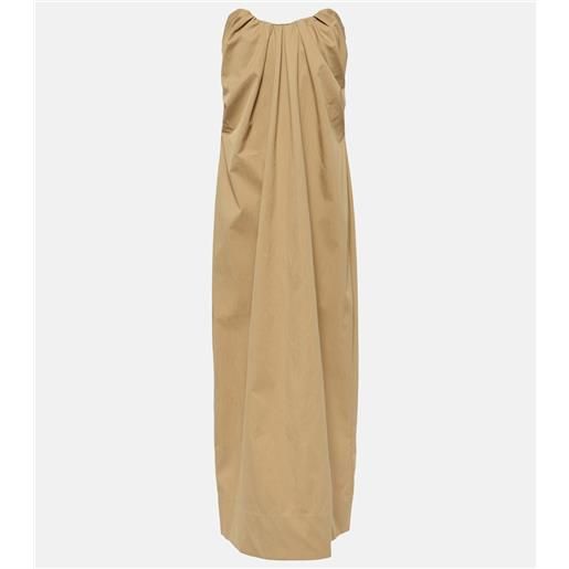 CO abito lungo in misto cotone off-shoulder