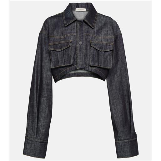 The Mannei blazer cropped gudari di jeans