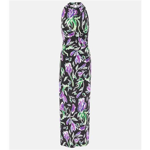 Diane von Furstenberg abito lungo libby in jersey
