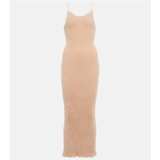 MM6 Maison Margiela abito midi in maglia a coste