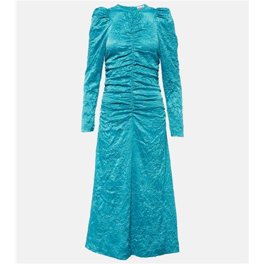 Ganni abito midi in satin