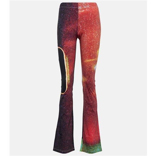 MM6 Maison Margiela leggings con stampa