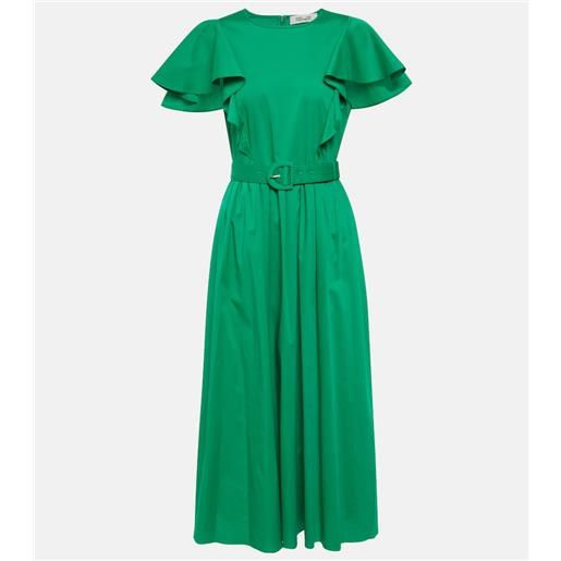 Diane von Furstenberg abito midi con ruches