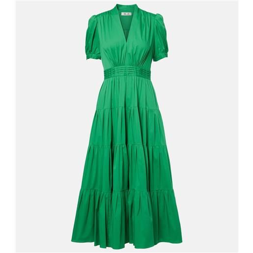 Diane von Furstenberg abito lungo darby in misto cotone