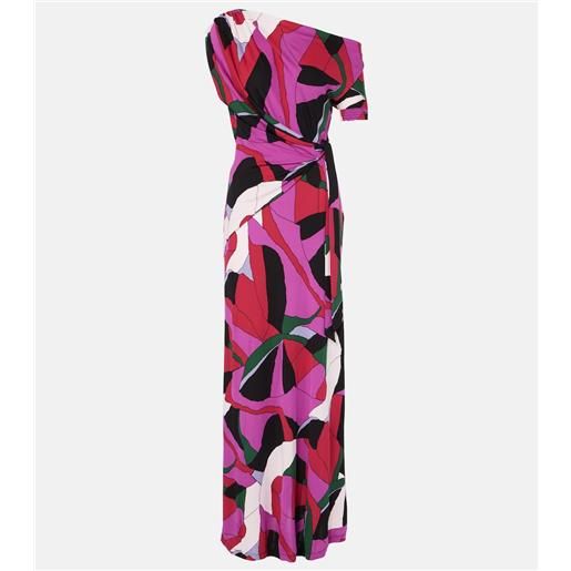 Diane von Furstenberg abito lungo eliana con stampa