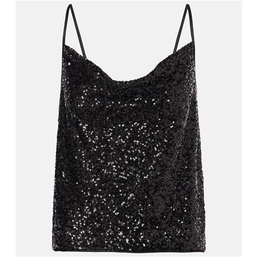 Diane von Furstenberg top berlin con paillettes