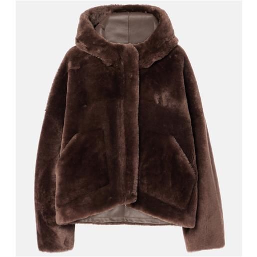 Blancha giacca cropped in shearling