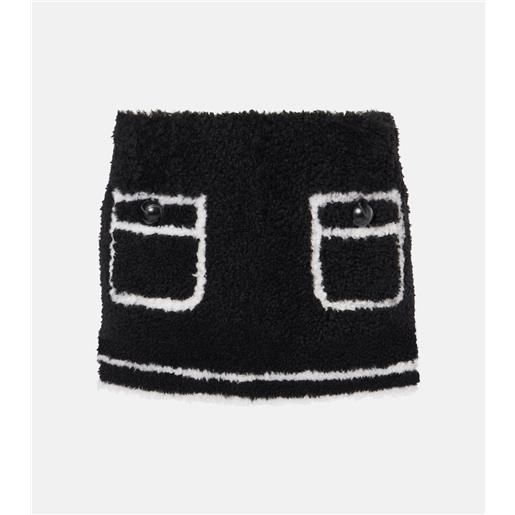 Blancha minigonna in shearling