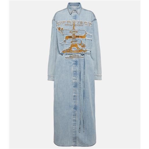Y/Project abito chemisier di jeans evergreen paris' best