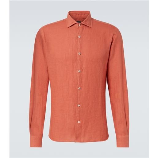 Fedeli camicia oxford in lino