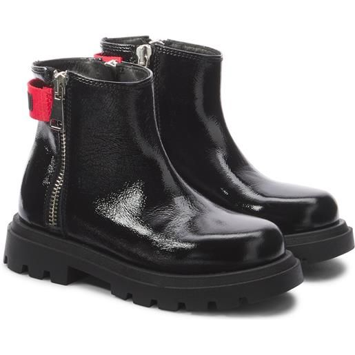 Moschino Kids stivaletti in pelle