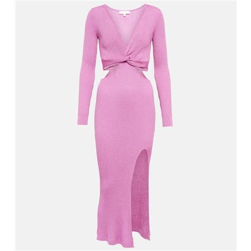 LoveShackFancy abito bernette lurex® con cut-out