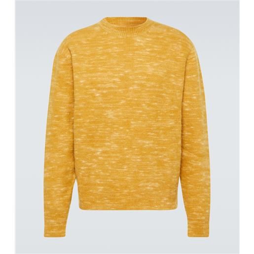 The Elder Statesman pullover jasper in misto cashmere