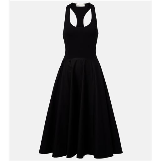 Tory Burch abito midi con scollo a barchetta