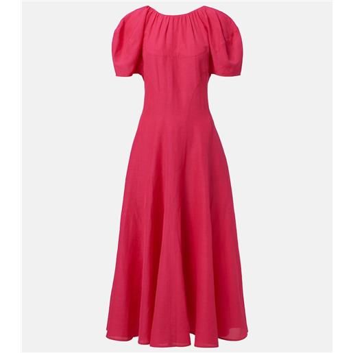 Tory Burch abito lungo con maniche a palloncino
