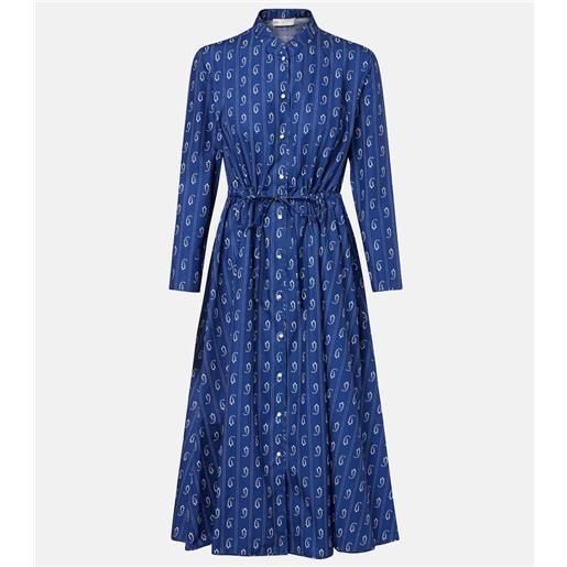 Tory Burch abito chemisier in cotone con stampa