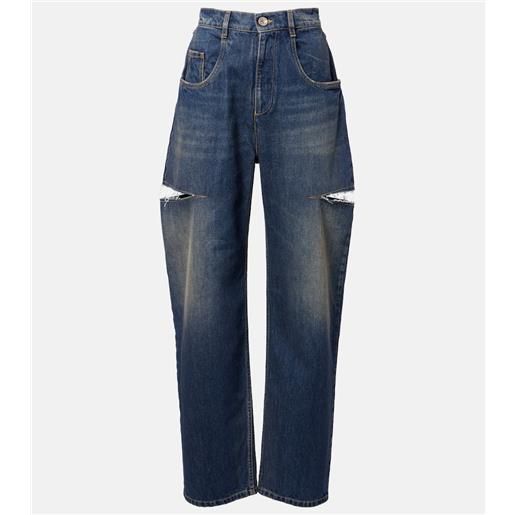 Maison Margiela jeans barrel distressed