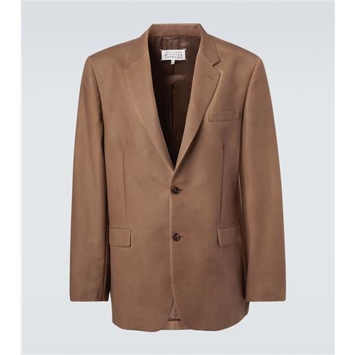 Maison Margiela blazer in mohair e lana