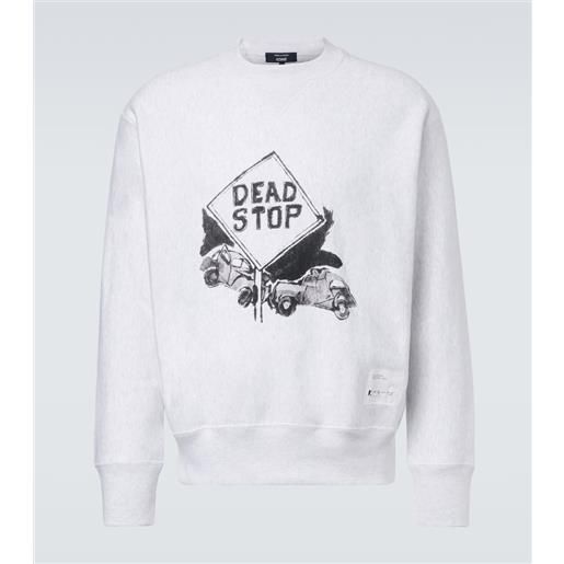 Comme des Garcons Homme comme des garçons homme felpa in jersey di cotone con stampa