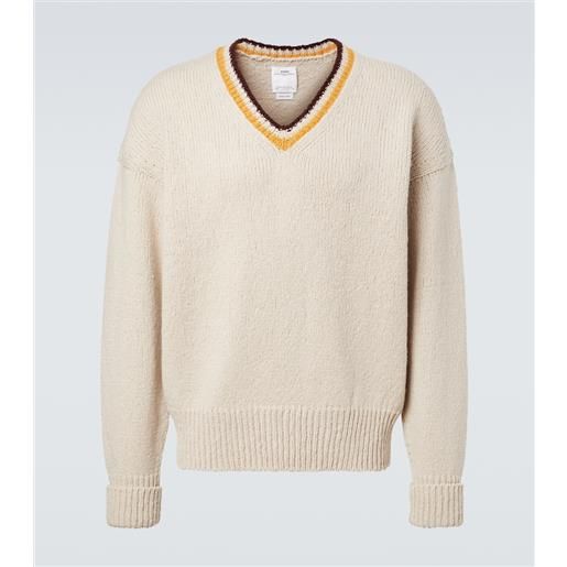 Visvim pullover college in lana e cashmere