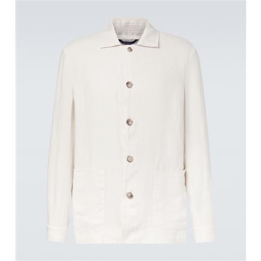 Fedeli giacca oxford in lino