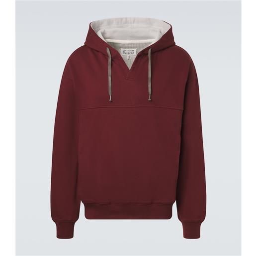 Maison Margiela felpa con cappuccio in jersey di cotone
