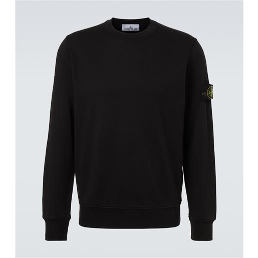 Stone Island felpa compass in jersey di cotone