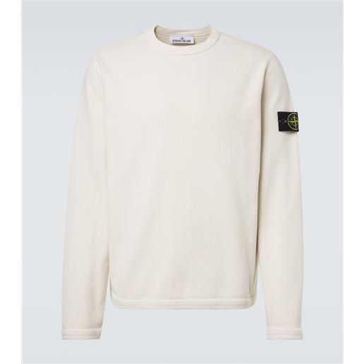 Stone Island felpa in jersey di cotone