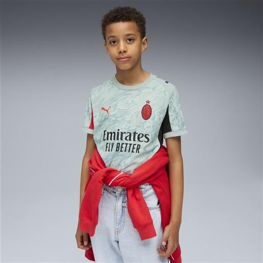 PUMA maglia da portiere ac milan 25/26 per ragazzi, abbigliamento, verde, 5-6y