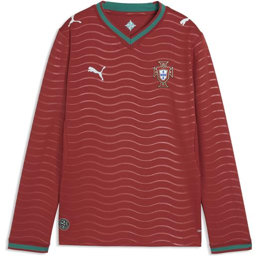 PUMA maglia home a maniche lunghe portogallo 2026 per ragazzi, accessori, rosso, 15-16y