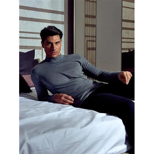 Nottingham maglia uomo lupetto interlock Nottingham diego, nero