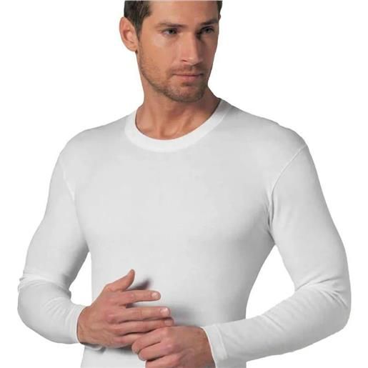 Nottingham maglia uomo interlock Nottingham manica lunga collo a giro jazz, nero